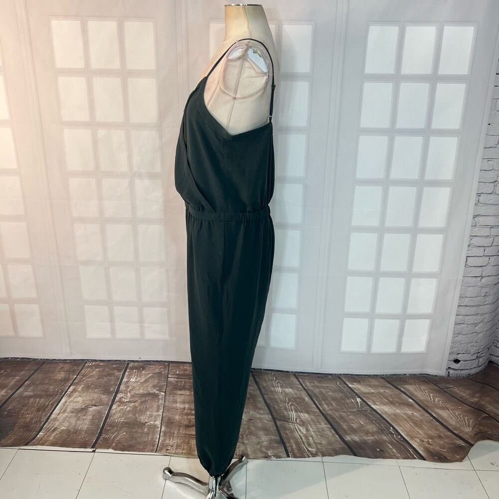 Madewell hunter green slip on elasticized waist jumpsuit with pockets size xl - Picture 7 of 12